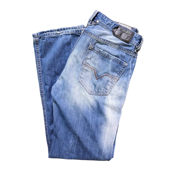 Men's Vintage Diesel Jeans Diesel Industry Distressed Denim, Size 31W/30L - Picture 3 of 8